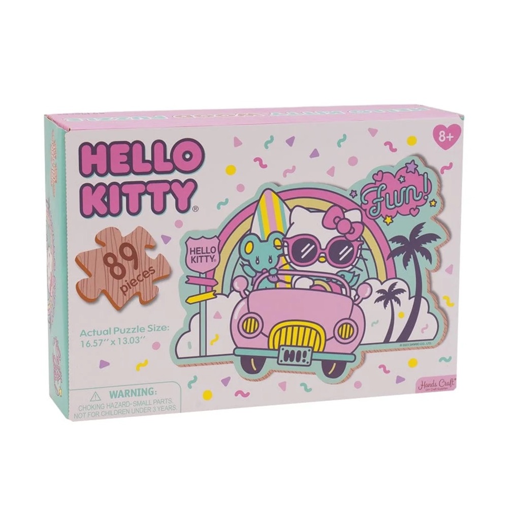 HELLO KITTY: WOODEN JIGSAW PUZZLE - KAWAII